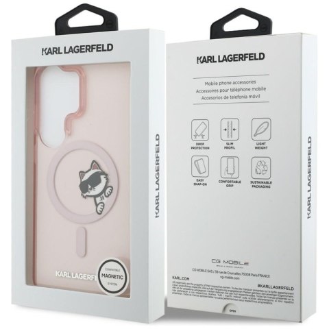Karl Lagerfeld IML Peekaboo Choupette MagSafe - Etui Samsung Galaxy S26 Ultra (różowy)