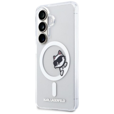 Karl Lagerfeld IML Peekaboo Choupette MagSafe - Etui Samsung Galaxy S26 (przezroczysty)