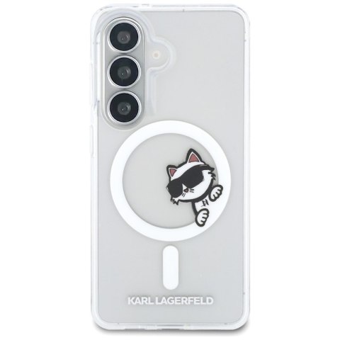 Karl Lagerfeld IML Peekaboo Choupette MagSafe - Etui Samsung Galaxy S26 (przezroczysty)
