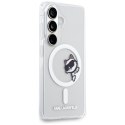 Karl Lagerfeld IML Peekaboo Choupette MagSafe - Etui Samsung Galaxy S26 (przezroczysty)