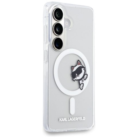 Karl Lagerfeld IML Peekaboo Choupette MagSafe - Etui Samsung Galaxy S26 (przezroczysty)