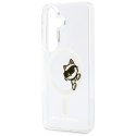Karl Lagerfeld IML Peekaboo Choupette MagSafe - Etui Samsung Galaxy S26 (przezroczysty)
