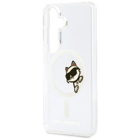 Karl Lagerfeld IML Peekaboo Choupette MagSafe - Etui Samsung Galaxy S26 (przezroczysty)