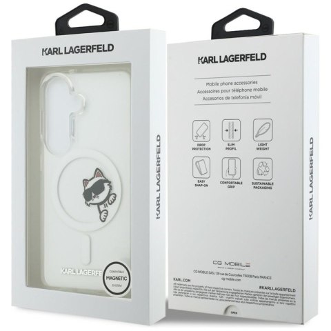 Karl Lagerfeld IML Peekaboo Choupette MagSafe - Etui Samsung Galaxy S26 (przezroczysty)