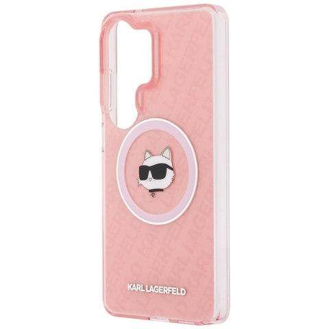 Karl Lagerfeld IML Repeated Choupette MagSafe - Etui Samsung Galaxy S26 Ultra (różowy)