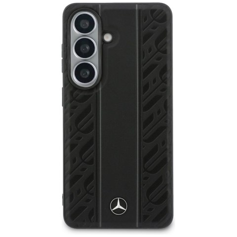 Mercedes Laurel Leaves Vertical Stripes MagSafe - Etui Samsung Galaxy S26 (czarny)