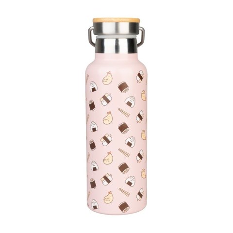 Pusheen - Butelka termiczna ze stali nierdzewnej z uchwytem z kolekcji Sushi Roll 500 ml