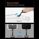 Spigen DA30M Lanyard Strap Crossbody - Uniwersalny pasek / smycz do telefonu (Czarny)