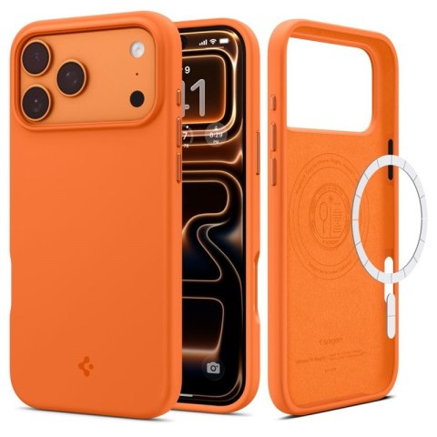 Spigen Silicone Fit Mag MagSafe - Etui do iPhone 17 Pro (Cosmic Orange)
