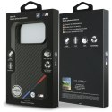 BMW M Carbon Tricolor Line MagSafe - Etui iPhone 17 Pro Max (czarny)