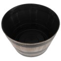 Doniczka beczka plastikowa, efekt drewna, ogrodowa, balkonowa, średnica 52 cm, wysokość 32 cm, 45 l, brązowa KAMAI STRENDPRO