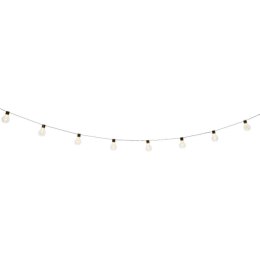 Girlanda ogrodowa solarna LED, 10 żarówek, czujnik zmierzchu, dł. 2,7 m, kabel 3 m, żarówki 6x9 cm KAMAI STRENDPRO