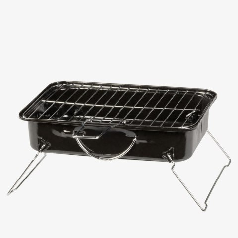 Grill węglowy przenośny, stalowy, do ogrodu i na taras, 37x27x17 cm KAMAI STRENDPRO