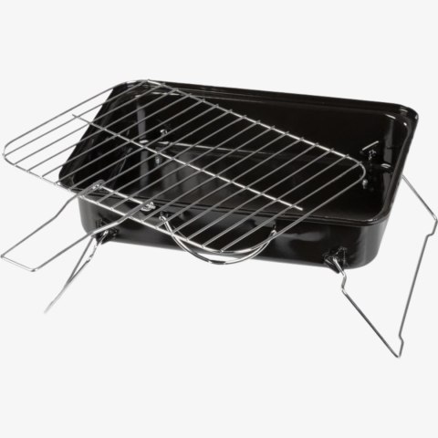 Grill węglowy przenośny, stalowy, do ogrodu i na taras, 37x27x17 cm KAMAI STRENDPRO