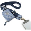Guess 4G Metal Logo Universal Crossbody Phone Strap Small Purse - Smycz / pasek na ramię z portfelem do telefonu (niebieski)