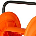 Nawijacz na wąż ogrodowy metalowy, plastikowy bęben, korba ręczna, UV odporny, do 60 m węża 1/2 cala KAMAI STRENDPRO
