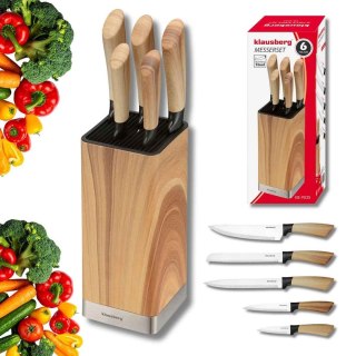 ZESTAW NOŻY KUCHENNYCH W BLOKU KLAUSBERG KB-9035