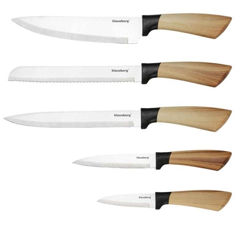 ZESTAW NOŻY KUCHENNYCH W BLOKU KLAUSBERG KB-9035