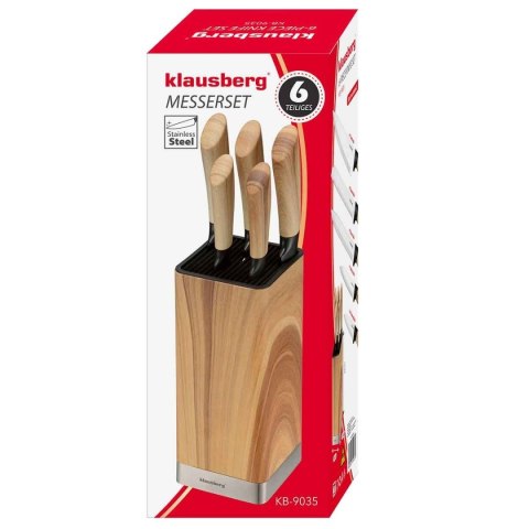 ZESTAW NOŻY KUCHENNYCH W BLOKU KLAUSBERG KB-9035