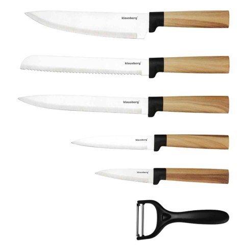 ZESTAW NOŻY KUCHENNYCH W BLOKU KLAUSBERG KB-9036