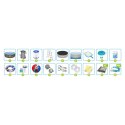 Basen ogrodowy stelażowy 366 x 100 cm 18w1 Bestway 56709