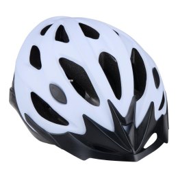 Dunlop - Kask rowerowy MTB regulowany rozmiar L 58-61 cm (Biało-Czarny)