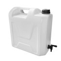 Kanister na wodę pitną z dolnym kranikiem, transparentny, tworzywo HDPE, 22L Kamai SMARTCAN