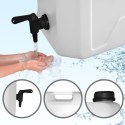 Kanister na wodę pitną z dolnym kranikiem, transparentny, tworzywo HDPE, 22L Kamai SMARTCAN