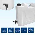 Kanister na wodę pitną z dolnym kranikiem, transparentny, tworzywo HDPE, 22L Kamai SMARTCAN