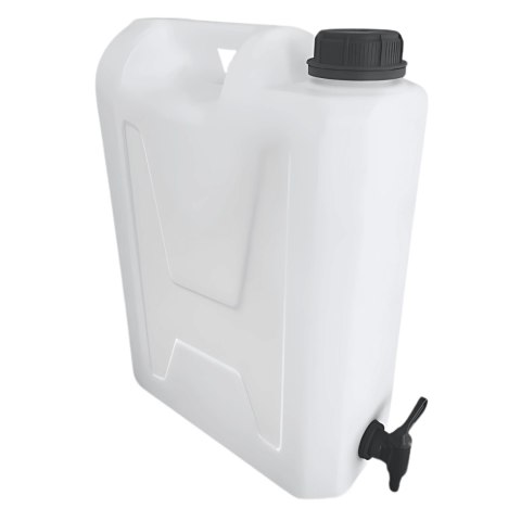 Kanister na wodę pitną z dolnym kranikiem, tworzywo HDPE, 12L Kamai SMARTCAN