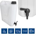 Kanister na wodę pitną z dolnym kranikiem, tworzywo HDPE, 12L Kamai SMARTCAN