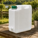 Kanister na wodę pitną z kranikiem i odpowietrznikiem, tworzywo HDPE, 20L Kamai SimplyCan