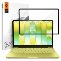 Spigen Glas.tR Slim FC - Szkło hartowane do MacBook Neo (Czarna ramka)