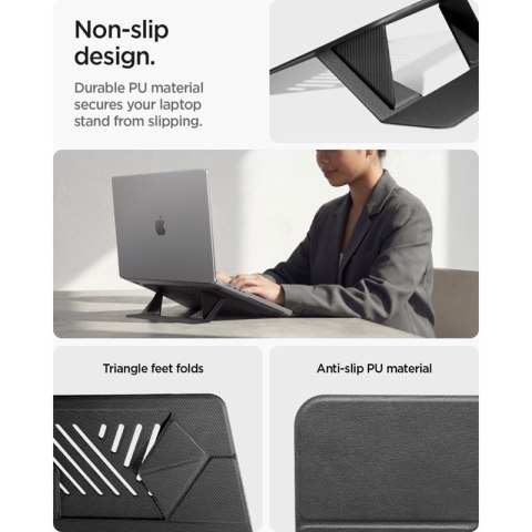 Spigen LD201-S6 Slimfold - Podstawka / stojak pod laptopa / tablet (Space Grey)