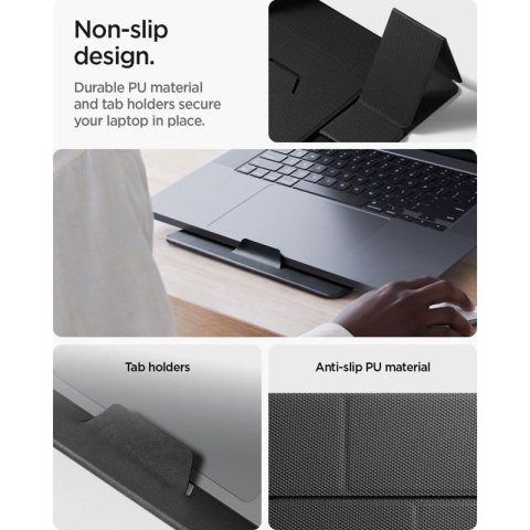 Spigen LD201-S8 Slimfold - Podstawka / stojak pod laptopa / tablet (Space Grey)