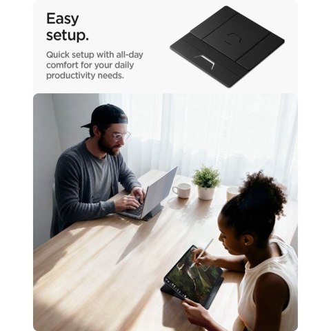 Spigen LD201-S8 Slimfold - Podstawka / stojak pod laptopa / tablet (Space Grey)