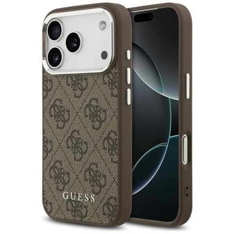 Guess 4G Classic Logo MagSafe - Etui iPhone 17 Pro Max (brązowy)