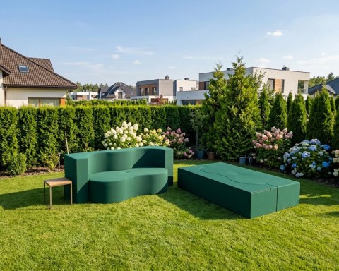 Sofa TWIST GARDEN sofa ogrodowa 3-osobowa, 120x200 cm, rozkładana do spania, 120x200 - TKANINA WODNOODPORNA Czarna