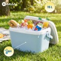 Lodówka CEGECO 15L Niebieska z Białą Pokrywą Kamai Kamai COOLBOX