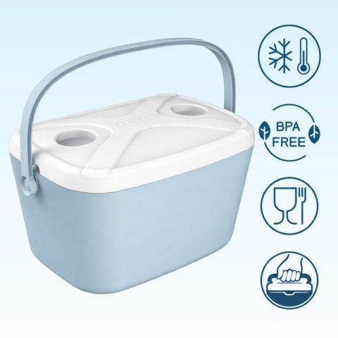 Lodówka CEGECO 15L Niebieska z Białą Pokrywą Kamai Kamai COOLBOX