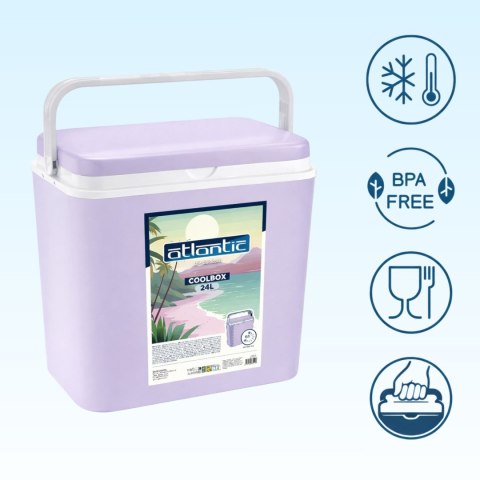 Lodówka CEGECO 24L Liliowa Kamai Kamai COOLBOX