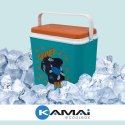 Lodówka CEGECO 24L Niebieska Wzór Zwierząt Morskich Kamai Kamai COOLBOX