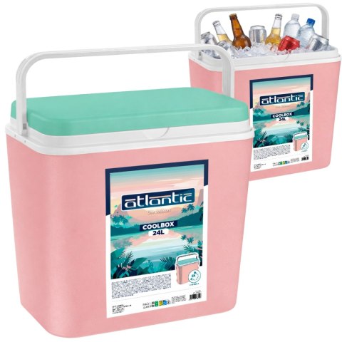 Lodówka CEGECO 24L Różowa Kamai Kamai COOLBOX