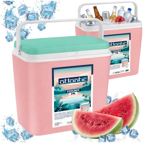 Lodówka CEGECO 24L Różowa Kamai Kamai COOLBOX