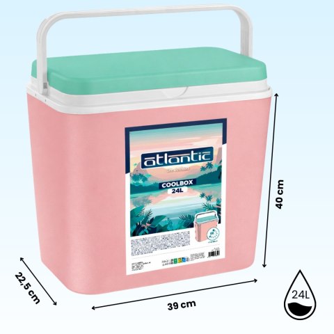Lodówka CEGECO 24L Różowa Kamai Kamai COOLBOX