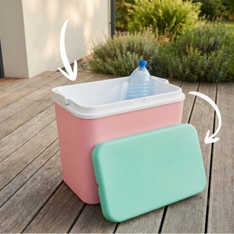 Lodówka CEGECO 24L Różowa Kamai Kamai COOLBOX