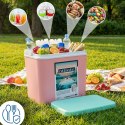 Lodówka CEGECO 24L Różowa Kamai Kamai COOLBOX