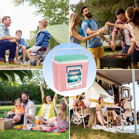 Lodówka CEGECO 24L Różowa Kamai Kamai COOLBOX