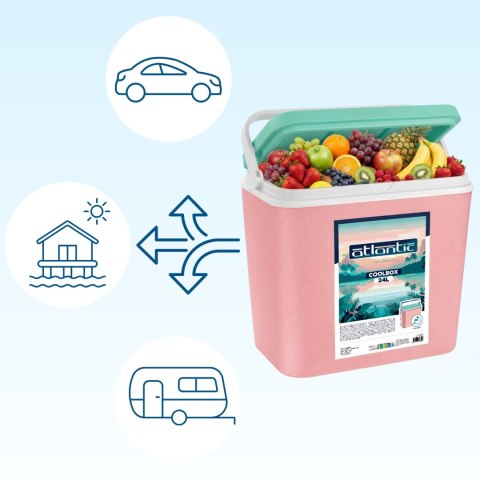 Lodówka CEGECO 24L Różowa Kamai Kamai COOLBOX