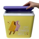 Lodówka CEGECO 24L Żółta wzór Lody Kamai Kamai COOLBOX
